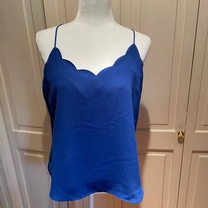 COPY - J Crew Factory racer back cami size 8 cobalt blue